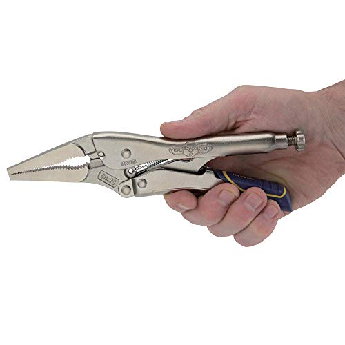 IRWIN VISE-GRIP Locking Pliers, Fast Release, Long Nose with Wire Cutter, 9-Inch (IRHT82582) (Pack of 5) - size: One Size (Pack of 5)