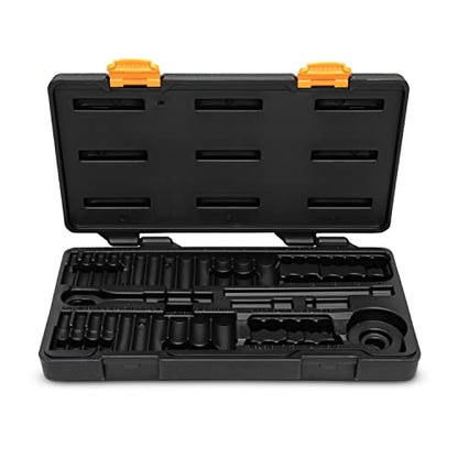 GEARWRENCH 51 Pc. 1/4 Inch Drive 6 Pt. 120XP Mechanics Tool Set, Standard & Deep, SAE/Metric - 80300P - size: 1/4"