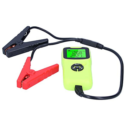 Generic Digital Car Battery Tester Automotive Analyzer for 12V Battery Diagnostic Tool ABS (Green) - color: Green