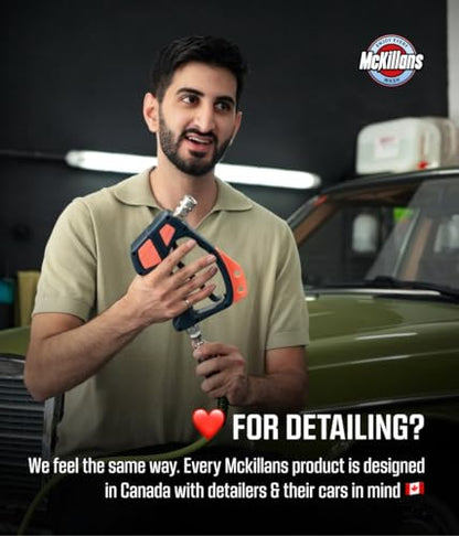 McKillans® Short Pressure Washer Gun with Swivel - High Pressure Water Handle with 3/8" Male Plug and 1/4” Quick Connector Coupler - Power Washer Gun Compatible with Foam Cannon - Car Wash Foam Gun - color: Swivel Gun