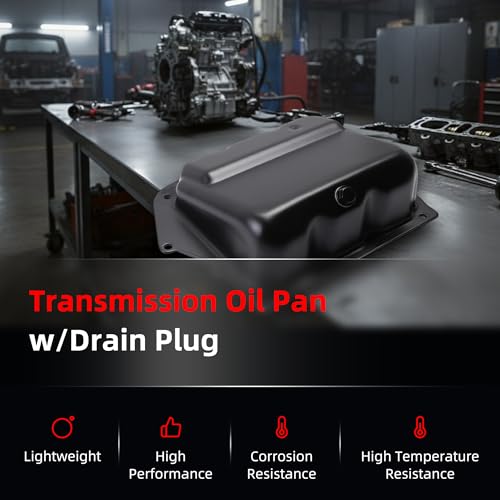 Oil Pan w/Drain Plug, Transmission Oil Pan for Ram ProMaster 1500 | for Ram ProMaster 2500/3500 12-18, for Chrysler 200/Pacifica/Sebring 07-16, for Dodge Avenger/Grand Caravan/Journey 08-14 - size: for ProMaster 1500/2500/3500 2012-2018