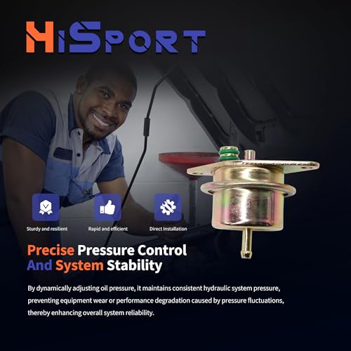 HiSport Fuel Injection Pressure Regulator - 2.7BAR, Replaces PR162T, F4SE9C968AA, F4SZ9C968A, F4TE9C968BA, F4TZ9C968B, F5AZ9C968AA, ZZM113280 - size: HSFPR162T