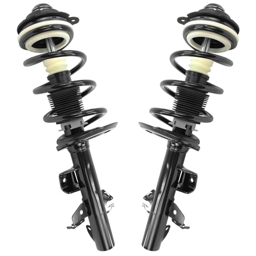 Detroit Axle - FWD Front Struts Sway Bars for Jeep 2014-2022 Cherokee, 2 Struts with Coil Springs 2 Sway Bar End Links 2015 2016 2017 2018 2019 2020 2021 Replacement Suspension Kit - size: 4QS54528/Sway Kit
