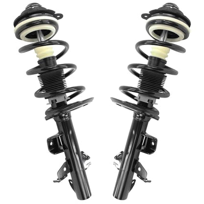 Detroit Axle - FWD Front Struts Sway Bars for Jeep 2014-2022 Cherokee, 2 Struts with Coil Springs 2 Sway Bar End Links 2015 2016 2017 2018 2019 2020 2021 Replacement Suspension Kit - size: 4QS54528/Sway Kit