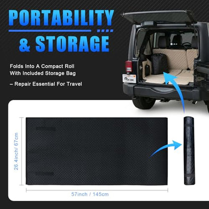 Rolling Creeper Mat, 145×67cm Portable Under Car Repair Pad | with Storage Bag, Mechanics Mat for Low Clearance, Auto Repairing Tool, Working On The Ground, Gifts for Him Men Husband 2026