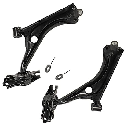 Detroit Axle - Front Control Arms Kit for 2016 2017 2018 2019 Honda Civic, 2 Lower Control Arms w/Ball Joints, 4 Inner & Outer Tie Rods, 2 Sway Bar Links Replacement - size: 8CS48214/8PC