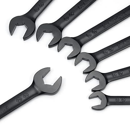 STARWORK TRUE MECHANIC™ 7-Piece 2-in-1 Ratcheting Wrench Set with Rolling Pouch, 120-Tooth, SAE&Metric - size: 7-Piece 120-Tooth
