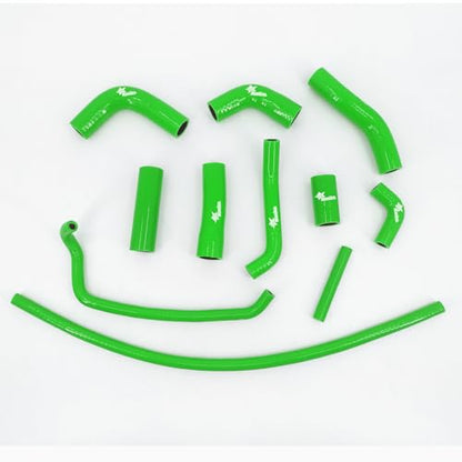 Fit 2006-2020 Yamaha YZF R6 YZFR6 2007 2008 2017 2018 Silicone Radiator Coolant Cooling Hoses Kit 3-Plyer Green - color: Green