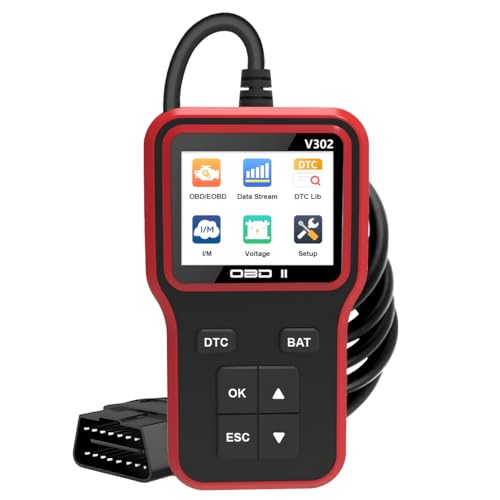 Car OBD2 Scanner, Automotive Diagnostic Tool Engine Fault Code Reader, Scan Tool for Check Engine Light, Read & Clear Error Code, Suitable for Most OBD II Protocol Vehicles Since 1996