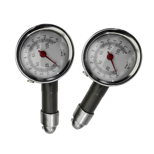 JOYCOURT Tire Pressure Gauge for Cars (0-100 Psi), Digital Mechanical Tire Air Pressure Tester, 2PCS