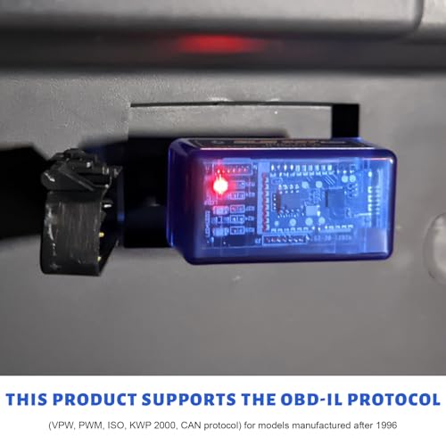 ELM327 OBDⅡ Car Auto Diagnostic Scanner, Professional OBD2 Bluetooth Scan Tool Engine Failure Detector, Wireless Interface Mini ELM327 Fault Code Reader for Android Windows - color: 1 PCS