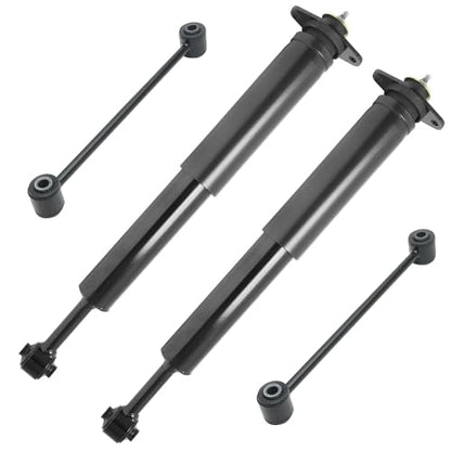 Detroit Axle - 4pc Rear Shocks Sway Bars for 2004-2008 Chrysler Pacifica, 2 | Shock Absorbers Assembly 2 Sway Bar End Links 2005 2006 2007 Replacement - size: 4AS54026/ sway kit