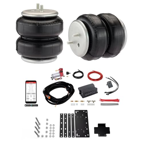 TrendsAuto Firestone Airide Ride-Rite Rear Air Spring Kit with Air Command Dual Wireless App Only Standard Compressor fits 2005-2023 Tacoma & Prerunner 2WD with 0" Lift | TrendsAuto Decal - size: Dual Path (App Only)