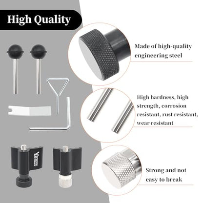 Diesel Engine Camshaft Crankshaft Alignment Locking Timing Tool Kit, Compatible with VW Audi SEAT Skoda 1.9L 2.0L TDI PD DOHC Engine, 7PCS Set
