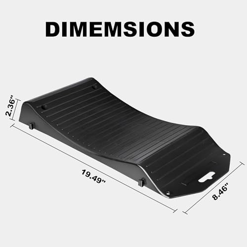 BIG RED AGT18PLR Tire Saver Ramps Anti-Slip Pads Design, 4 Pack Car Tire Wheel Ramps with Carrying Bag for Flat Spot and Flat Tire Prevention, Tire Savers for Storage, Easy to Store - size: Medium-4 pcak