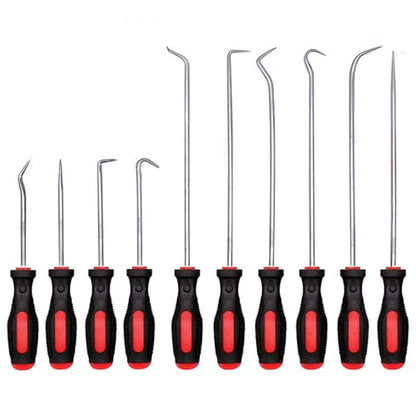 10pcs Pick and Hook Set, Precision Automotive Pick Set | Pick Tool Set Car Auto Oil Seal/O-Ring Seal Gasket Mini Precision Hooks Puller Remover Hook Hose Removal Set