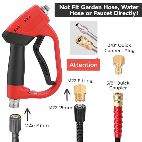 Foam Cannon for Pressure Washer, 5000 Psi, 1L, 6 Nozzles | 2-In-1 Foam And Rinse, Dual Connector, Adjustable Foam Output, 1/4" Quick Connect, Rust-Resistant Build - size: Dual Connector Kit