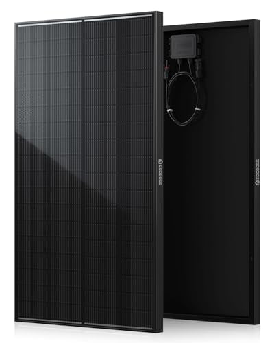 200 Watt TÜV Certification N-Type Solar Panel, 25.6% Efficiency | IP68 Waterproof, 16BB High Efficiency Monocrystalline PV Module, for RV, Van, Marine & Off-Grid Systems, Emergency Backup - style: 200W