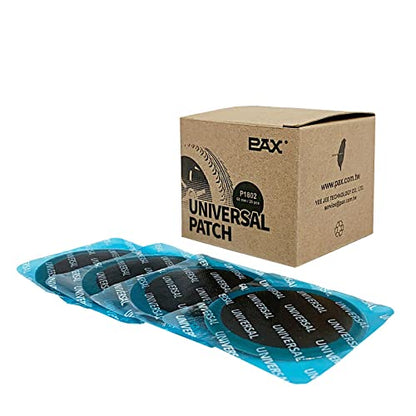 PAX 25Pcs 60mm Round Universal Tube and Tire Repair Patches, for Radial and Bias Tires, Motorcycle, Automobile, Truck, Agricultural Vehicles, BMX, ATVs, River Floating, Inflatable Rubber - size: 60mm