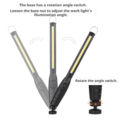Luftschloss LED Work Light, 700 Lumens Rechargeable, Cordless Portable Magnetic COB LED Inspection Light, Suitable for car Maintenance, Home, Garage, Emergency Situations.
