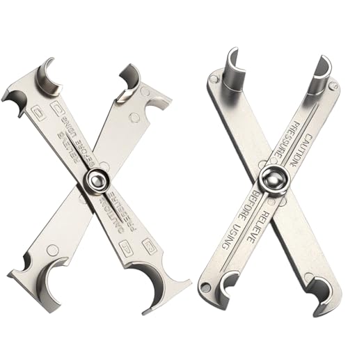 2PCS Scissor Fuel Line Disconnect Tool, Fuel Filter Removal Tool Wrench | Fits 3/4" 5/8" 1/2" 3/8" 5/16" Lines,Multi-Purpose Service for Fuel, Heater & A/C,Compatible with Ford Mazda
