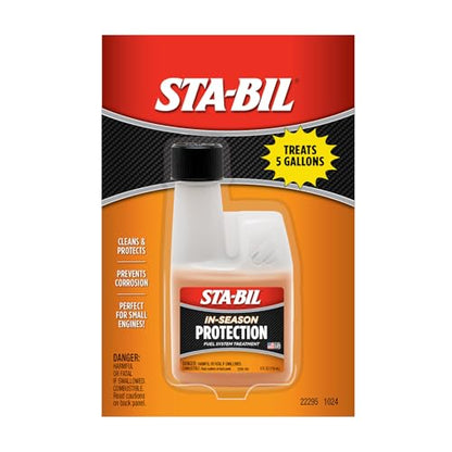 STA-BIL 360 Protection Ethanol Treatment and Fuel Stabilizer - Prevents Corrosion - Prevents Ethanol Damage - Cleans Entire Fuel System - Treats 5 Gallons, 4 fl. oz. (22295) - size: 4 Fl Oz (Pack of 1)
