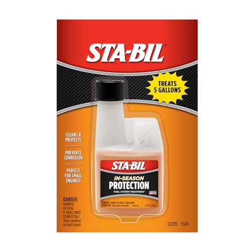 STA-BIL 360 Protection Ethanol Treatment and Fuel Stabilizer - Prevents Corrosion - Prevents Ethanol Damage - Cleans Entire Fuel System - Treats 5 Gallons, 4 fl. oz. (22295) - size: 4 Fl Oz (Pack of 1)