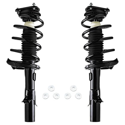 Detroit Axle - Front Steering Knuckles w/Wheel Hub Bearings Struts w/Coil Springs Assembly 2012-2013 Ford Focus 2.0L - size: 4QU47856/ Big strut kit