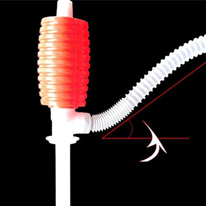 Manual Siphon Pump Fuel Transfer Hand Liquid Pump Plastic Oil Sucker Tool Car Truck Gasoline Water Fluid Transfer Pump for Emergency Garage Use