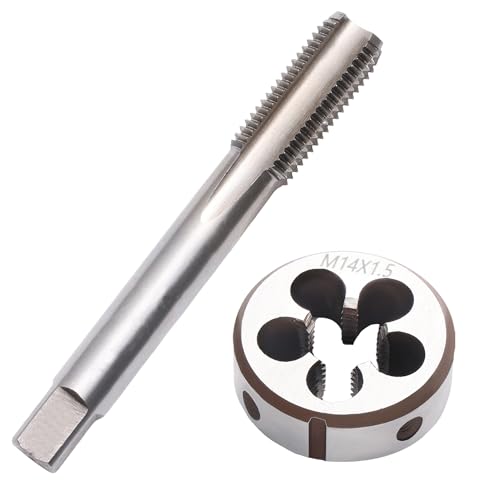 M14 x 1.5 Metric Thread Tap and Die Set, M14 x 1.5mm High-speed Steel Machine Tap Die Set Right Hand - size: M14 x 1.5mm