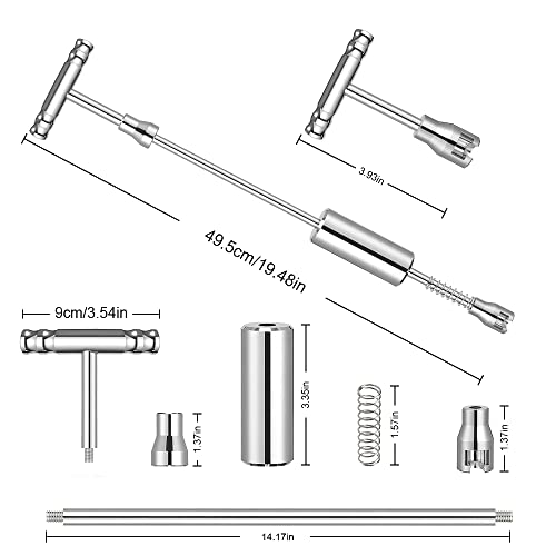 Dent Puller - 37pcs Paintless Dent Repair Kit, Car Dent Remover with T-bar Slide Hammer Dent Puller for Car Dent Repair and Metal Surface Dent Removal
