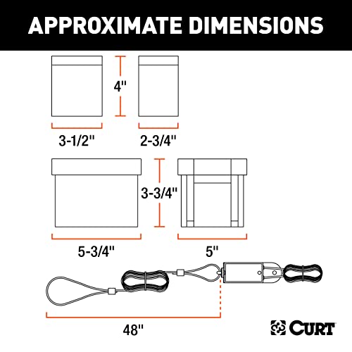 Curt Manufacturing 52042 Side Load Push to Test Breakaway Kit