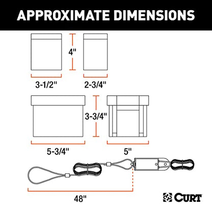 Curt Manufacturing 52042 Side Load Push to Test Breakaway Kit
