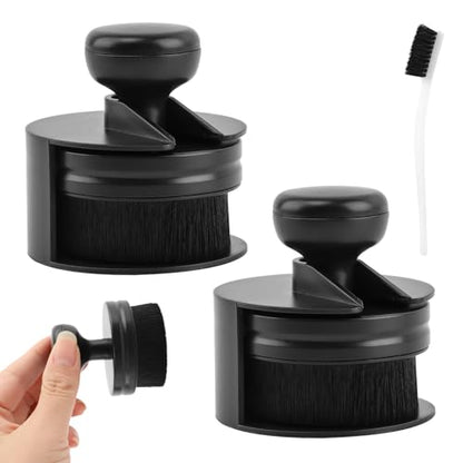 HONUTIGE 3 Pcs Tire Shine Brush, Car Tire Shine Applicator Portable Car Tire Brush Auto Detail Brushes High Density Soft Brush with Seal Cover Auto Detail Brush for Auto Detailing Cleaning Service