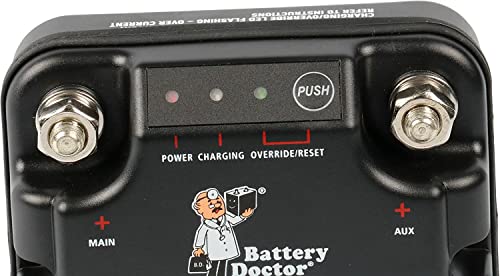 Battery Isolator, 100A, Black - size: 100 Amp