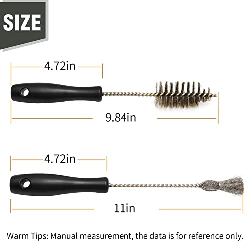 Injector Bore Cleaner Seat Cleaning Brush Kit Diesel Injector Sleeve Cup Seat Compatible with 7.3L 6.0L 6.4L 6.7L 1994-2018, 3126 C7 C9, Replace AP0084 AP0085 3252