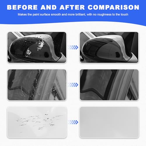 4 PCS 100g Car Clay Bar, No Scratch Auto Detailing Cleaner Magic Clay Bar, Premium Grade Automotive Wash Detailing Claybar Cleaner Kit for Most Cars SUVs RVs Trucks (Blue) - color: Blue