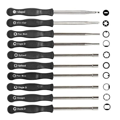 Pack of 10 Carburetor Adjustment Tool Screwdriver Kit for Most 2-Cycle Small Engine Trimmers, Chainsaws, and Leaf Blowers