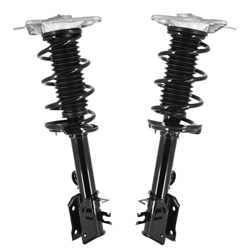 Detroit Axle - FWD Struts Kit for 2017-2021 Jeep Compass [6 Speed] | Front and Rear Struts with Coil Spring Assembly 2018 2019 2020 Replacement Suspension - size: 4Q471410/ 4 Struts