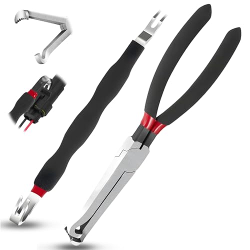 Electrical Disconnect Pliers 37960, Electrical Connector Separator 13120, 8in Automotive Tools Electrical Connector Pliers, Automotive Tools for Push Tab Style Plugs (2-Piece Set) - style: Straight