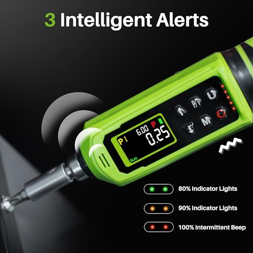 1/4" Drive Digital Torque Screwdriver, 0.15-10N.m for Gunsmithing | 1.3-89In.Lb Inch Pound Screwdriver Torque Wrench with ±2% Accuracy, Vibration Buzzer Indicator for Bike, Mounting,Electronics - size: 1.3-88.5 In.Lb/0.15-10 N.m