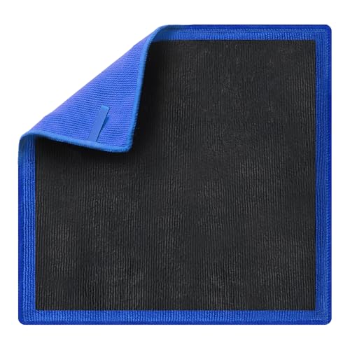 Clay Towel Auto Detailing 1 Pack, Fine Grade Microfiber Chamois Towel for Car DIY Detail, Clay Bar Alternative for Car Detailing(Blue) - color: Blue, size: 1 Pack