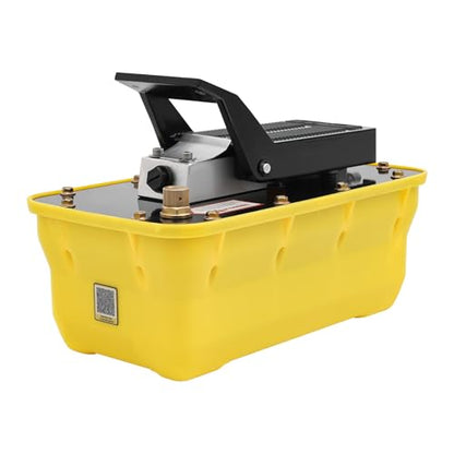 Hydraulic Air Foot Pump, 70 MPA High Pressure Pump 0.6Gal Air Hydraulic Pump Engineering Plastic Foot-Operated Pumps with Air Hose for Heavy Machinery Rigging Auto Repair Auto Body Frame Machines - size: Hydraulic Foot Pump