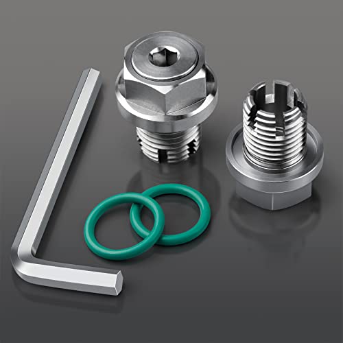 M16.1-1.5 x 15mm Oversize Oil Drain Plug, Stainless Steel Self Tapping Oil Pan Thread Repair Kit - size: M16.1-1.5 x 15mm