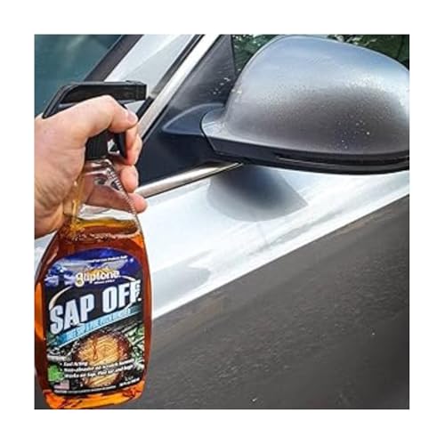 Gliptone Sap Off, Fast-Acting Sap, Pine Tar & Bug Remover Spray, 22 Fl Oz, Non-Abrasive Formula Safe for Paint, Glass & Plastic, Removes Dried-On Sap, Tar, and Bug Residue Quickly