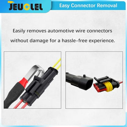 Automotive Electrical Terminal Connector Separator Removal Tool | Universal, Electrical Connector Remover, Separator Tool, Automotive - size: 1Pcs（Black）