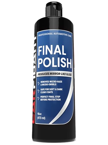 Carfidant Final Polish - Ultra Fine Finishing Polish for Cars - Removes Micro Haze Swirl Marks & Micro Marring - Mirror Gloss Car Polish - Safe for Dark Paint Clear Coat - Pre Wax Ceramic Prep - 16 oz - style: Polishing Compound