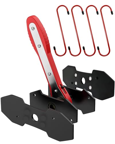 Witaxima Brake Caliper Compression Tool with Extra 2PCS Large Plates 1.57"-2.95" for Disc Brake Pad Spreader,Caliper Piston Compressor Tool with 4 Brake Caliper Hanger Hooks,Car Brake Repair Tool Red - color: Red