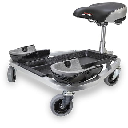 RACATAC Kneeling Sitting Creeper, 2 Inch Casters, Knee Pads, Adjustable Seat, Assembled in USA, 01RAC - size: 2 Inch, style: Standard