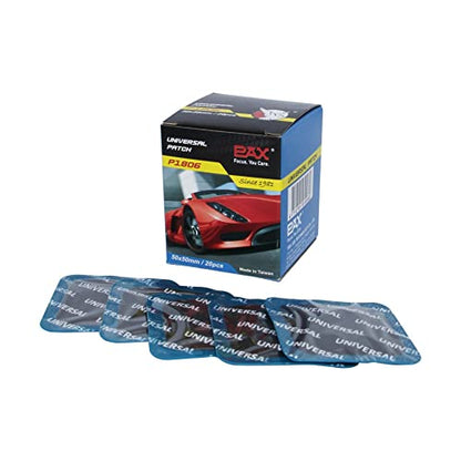 PAX 20 Pcs Heavy Duty Universal Patch, 50 x 50mm Square Tire Repair Patches, Professional Inner Liner Repair for Car, Truck, Tractor (Glue Not Included, Cold Repair) - size: 50 x 50mm